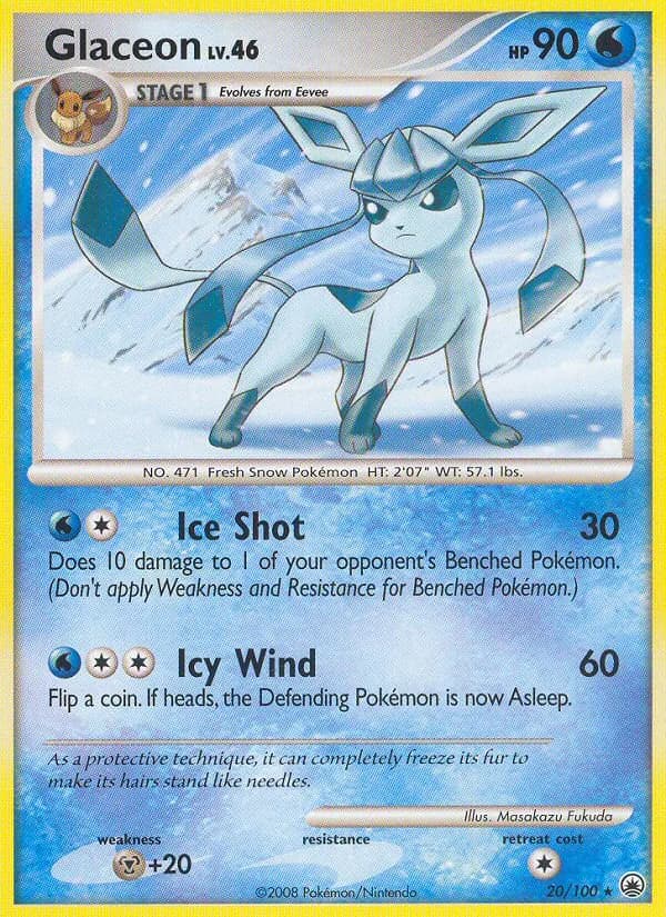 Glaceon card in English