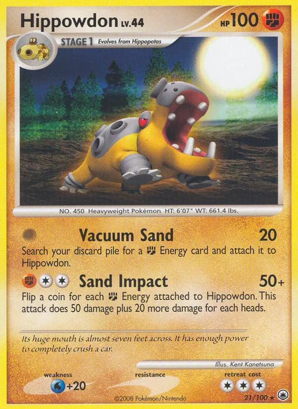Hippowdon card in English