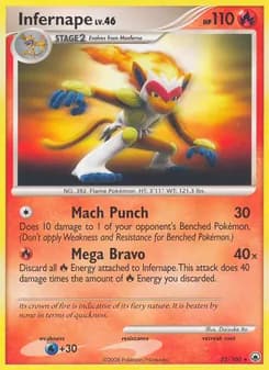 Infernape card in English