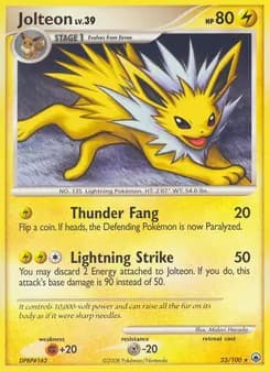 Jolteon card in English