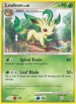 Leafeon card in English