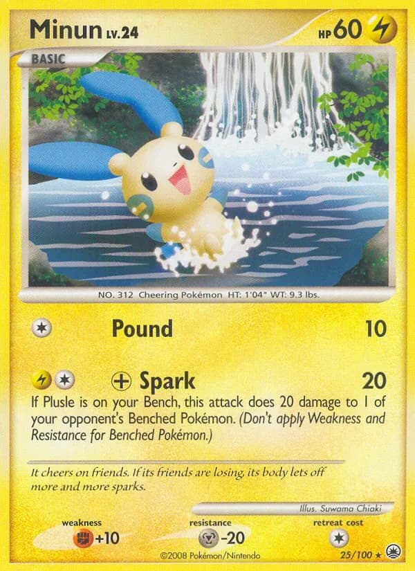 Minun card in English