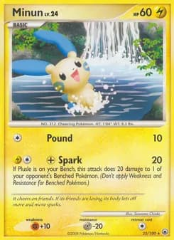 Minun card in English