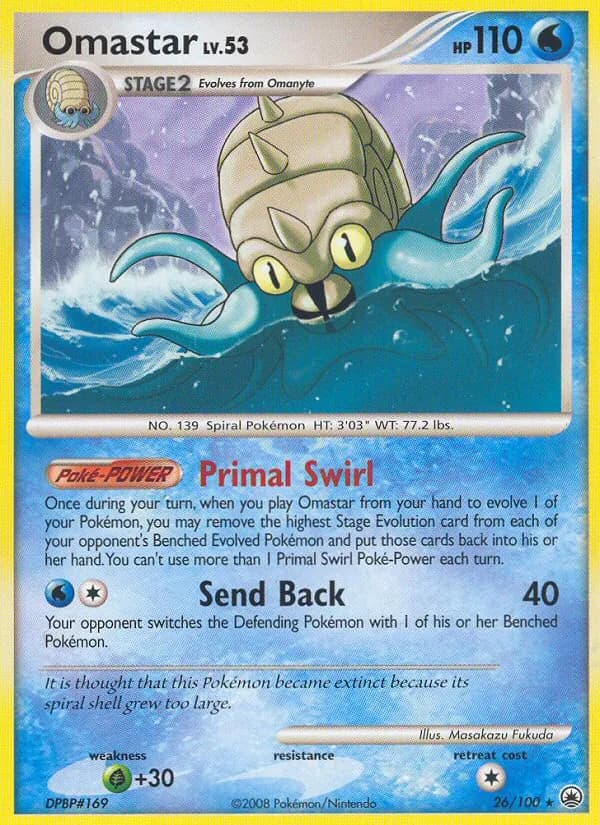 Omastar card in English