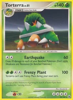 Torterra card in English