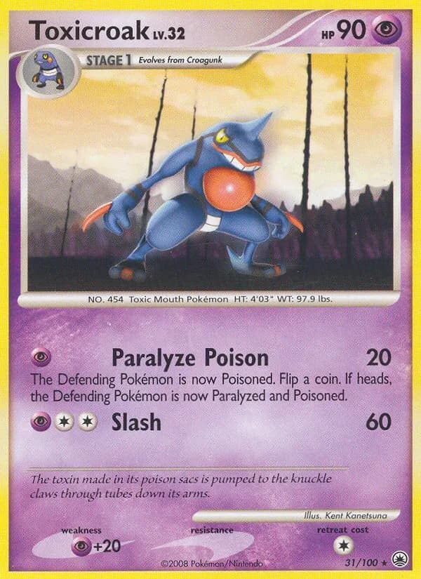 Toxicroak card in English