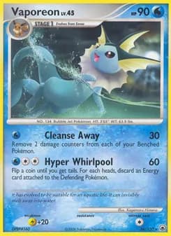 Vaporeon card in English