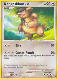 Kangaskhan card in English