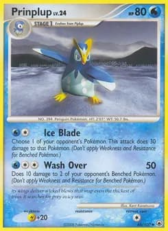 Prinplup card in English