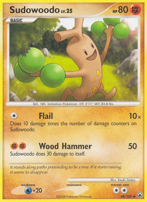 Sudowoodo card in English