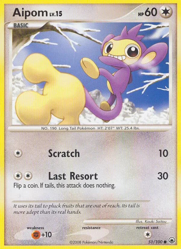 Aipom card in English