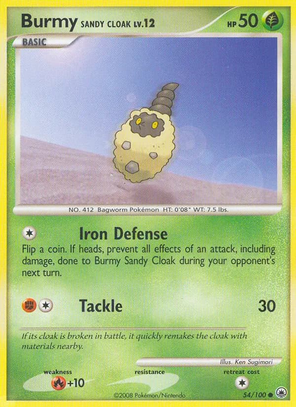 Burmy Sandy Cloak card in English