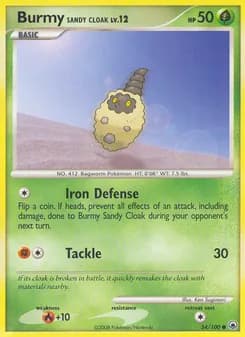Burmy Sandy Cloak card in English