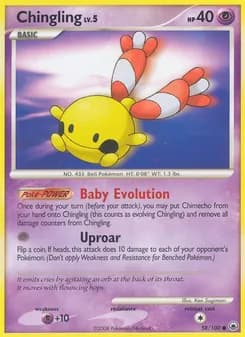 Chingling card in English