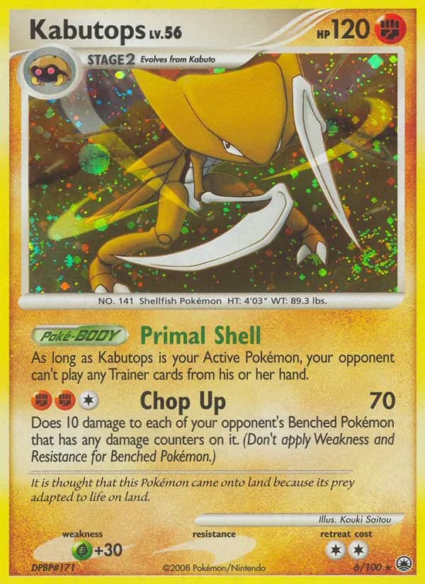 Kabutops card in English