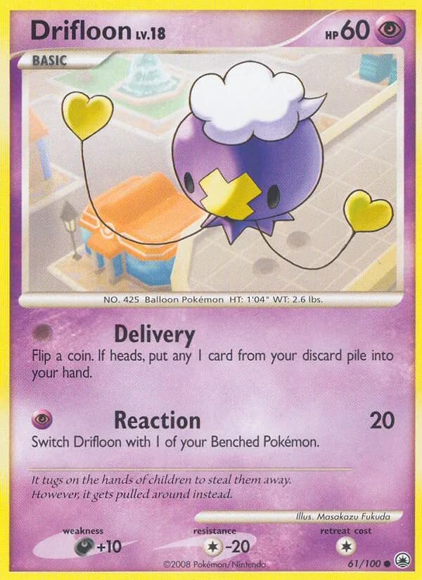 Drifloon card in English