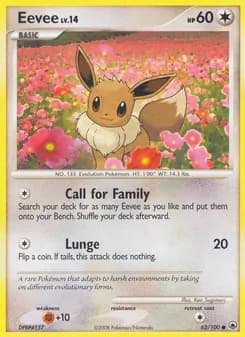 Eevee card in English