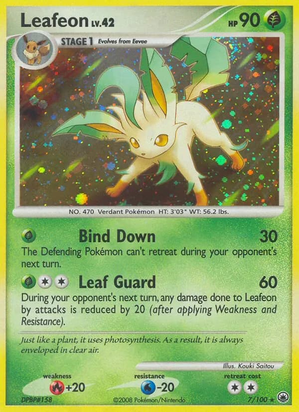 Leafeon card in English