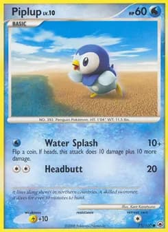 Piplup card in English