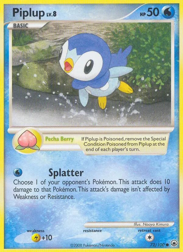 Piplup card in English