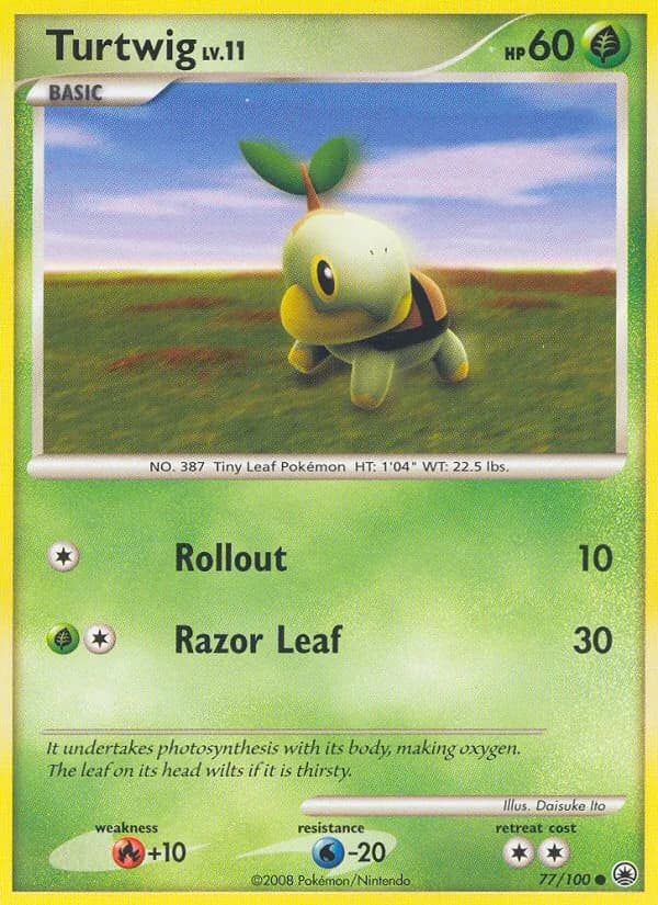 Turtwig card in English