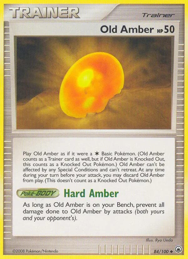 Old Amber card in English