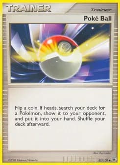 Poké Ball card in English