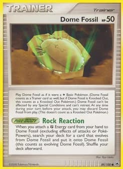 Dome Fossil card in English