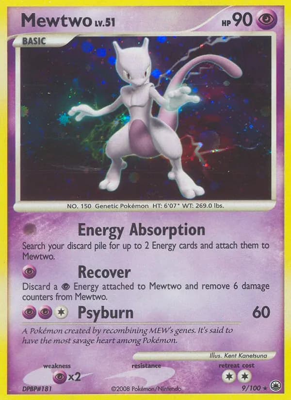 Mewtwo card in English