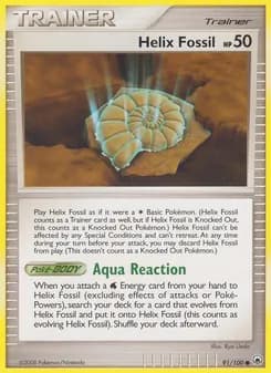 Helix Fossil card in English