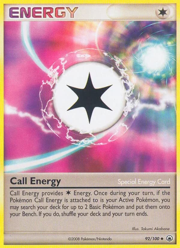 Call Energy card in English