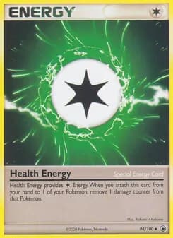 Health Energy card in English