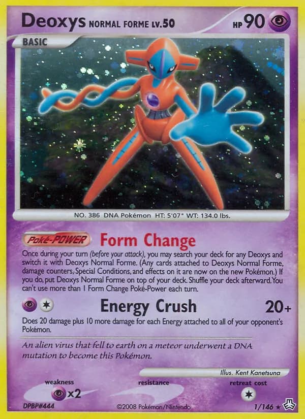 Deoxys Normal Forme card in English
