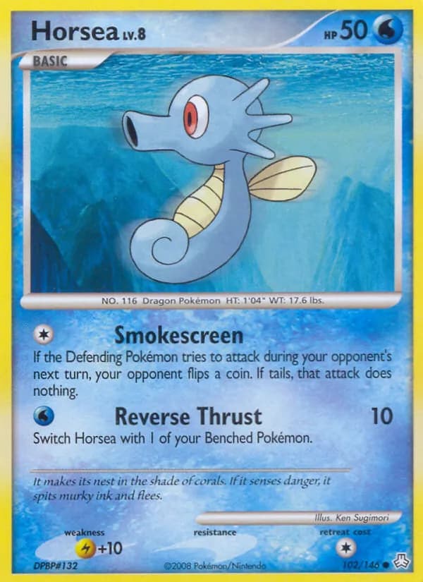 Horsea card in English