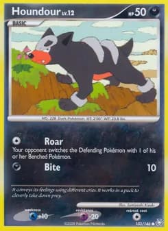 Houndour card in English
