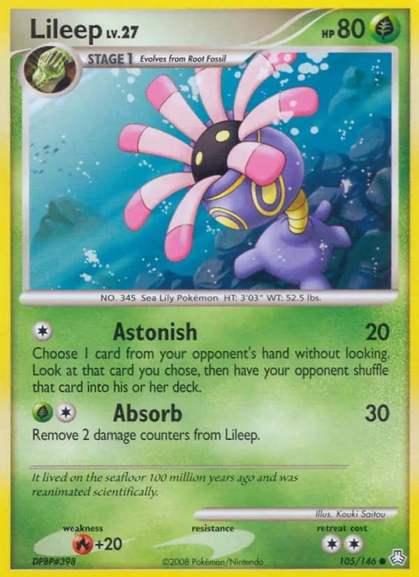 Lileep card in English