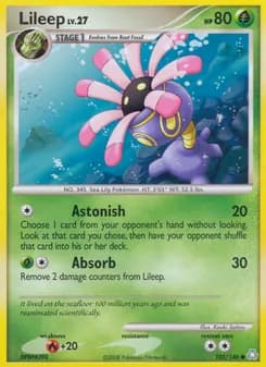 Lileep card in English