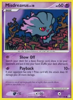 Misdreavus card in English