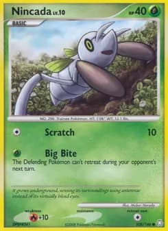 Nincada card in English