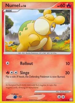 Numel card in English