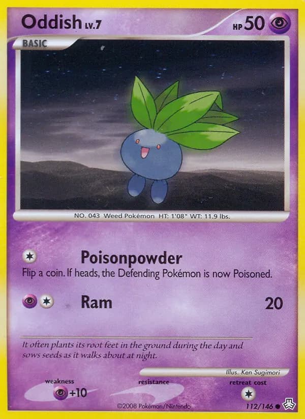 Oddish card in English