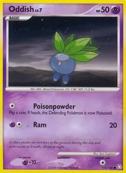 Oddish card in English