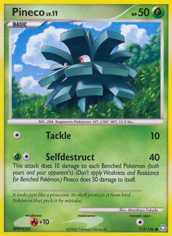 Pineco card in English