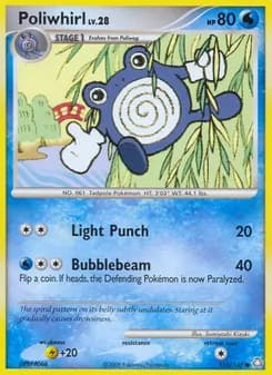Poliwhirl card in English