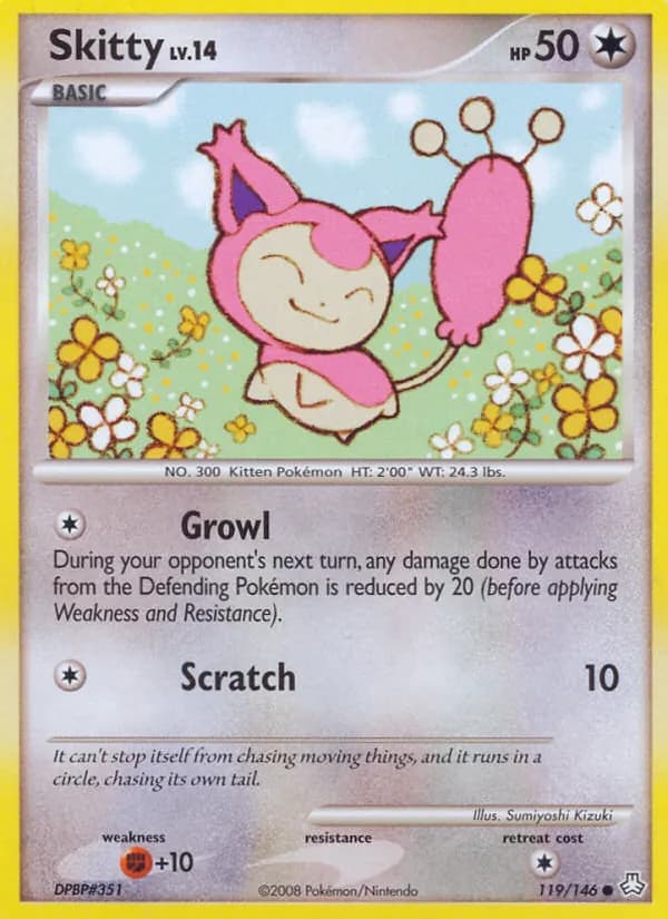 Skitty card in English