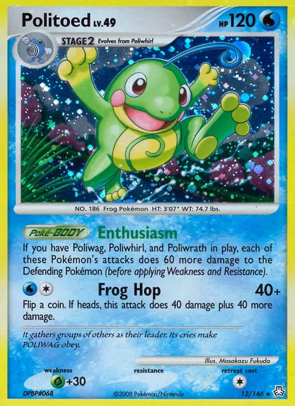 Politoed card in English