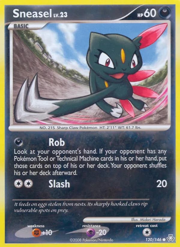Sneasel card in English