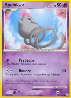 Spoink card in English