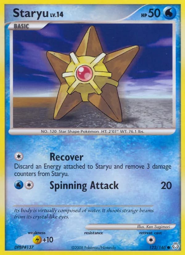 Staryu card in English