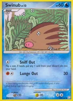 Swinub card in English